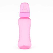 Mamadeira Lolly Clean Silicone Redondo Rosa 250ml