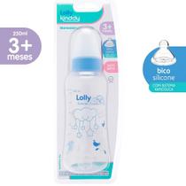 Mamadeira Lolly Dreams Silicone Orto Azul 250ml