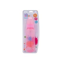Mamadeira Lolly Nenny Bico de Silicone Rosa +3 Meses 250ml