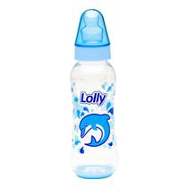 Mamadeira Lolly Silicone Oceano Cor Azul 250ml