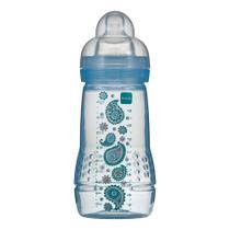 Mamadeira Mam Easy Active Fashion Bottle Bico de Silicone Skin Soft Cores Sortidas 270ml 2+ Meses Boys Ref:4837