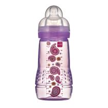 Mamadeira Mam Easy Active Fashion Bottle Bico de Silicone Skin Soft Cores Sortidas 270ml 2+ Meses Girls Ref:4838