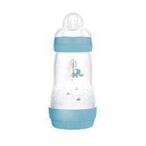 Mamadeira MAM Easy Start 260mL Cor Azul 2m+ Anticólica Bico Silicone SkinSoft