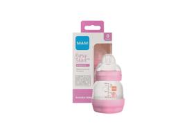 Mamadeira Mam Easy Start Anticolica 0 Meses Rosa 130ml - Mam