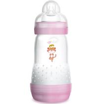 Mamadeira Mam First Bottle Bico Silicone Ortodôntico Desenhos Sortidos 260ml 2+ Meses Girls Ref:4664