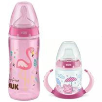 Mamadeira My First 300ml +6m + Copo Treinamento 150ml Peppa Nuk