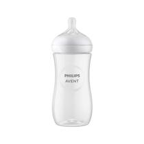 Mamadeira Natural 3.0 Pétala 330 ml Bico Silicone Transparente Philips Avent