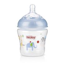 Mamadeira Natural Touch Sistema Anti Cólica Bico Soft Flex 3m+ 180ml Original Baby Nuby Cor:Azul Elefante Mamadeira Natural Touch Sistema Anti Cólica Bico Soft Flex 3m+ 180ml Original Baby Nuby Cor:Azul Elefante