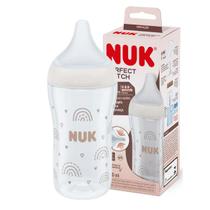 Mamadeira Nuk Antivazamento Bico Macio Flexível Fluxo Médio 260ml Fase 2 Perfect Match