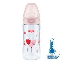 Mamadeira Nuk First Choice Controle de Temperatura S2 Girls 300ml Mamadeira Nuk First Choice Controle de Temperatura S2 Girls 300ml