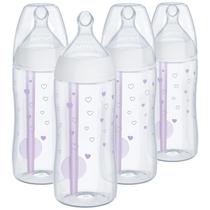Mamadeira NUK Smooth Flow Pro Anti Colic 300 ml, pacote com 4 unidades para meninas Mamadeira NUK Smooth Flow Pro Anti Colic 300 ml, pacote com 4 unidades para meninas