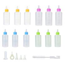Mamadeira Pet Cao Cachorro Gato Filhote Kit 3 Unidades Cor Sortida 60ml Animal de Estimaçao Amamentaçao Higienico Acessorio Seguro