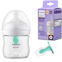 Mamadeira petala 3.0 125ml air free transparente avent - AVENT PHILIPS