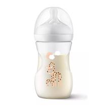 Mamadeira Pétala 3.0 260ml Com Bico Nº3 Decorada Girafa Baby Philips Avent Cor:Girafa
