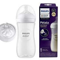 Mamadeira Pétala 3.0 330ml Com Bico Nº4 Transparente Baby Philips Avent Cor:Transparente
