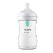 Mamadeira Pétala Transparente AirFree 260ml (1 Mês +) - Philips Avent