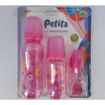Mamadeira Petita Kit com 03 Bebê Criança - Menina Mamadeira Petita Kit com 03 Bebê Criança - Menina
