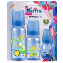 Mamadeira Petita Kit com 03 Bebê Criança - Menino Mamadeira Petita Kit com 03 Bebê Criança - Menino
