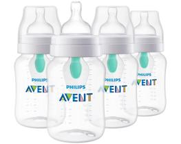 Mamadeira Philips Avent Anti-Colic AirFree 270ml - Pacote com 4 Unidades