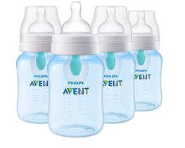 Mamadeira Philips AVENT Anti-Cólica AirFree 9oz (4 Unidades) - Azul