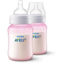 Mamadeira Philips Avent Anti Colica125 + 260ML Rosa