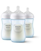Mamadeira Philips Avent Natural Blue 260ml - Pacote com 3 Unidades