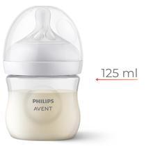 Mamadeira Philips Avent Pétala 125ml Bico Silicone N2 RN Recém Nascido a 3m