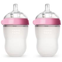 Mamadeira Silicone Antivazamento 250ml Anticólica Antirrefluxo Baby 2 Unidades