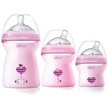 Mamadeira Step Up 150ml + 250ml + 330ml Rosa Chicco