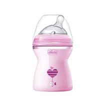 Mamadeira step up 250ml fluxo medio (0m+) rosa - chicco