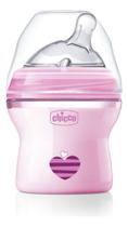 Mamadeira Step Up Chicco 150ml Rosa Coração Menina 0%bpa Estrelinha