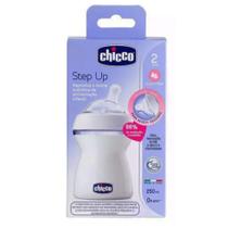 Mamadeira Step Up Chicco Transparente 250ml 2+ Fluxo Médio