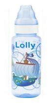 Mamadeira Tip 240ml Bico Silicone Lolly - Azul