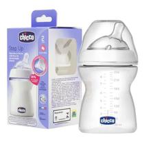 Mamadeira Transparente Fluxo Médio 2m+ Step Up 250ml - Chicco