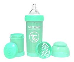 Mamadeira Twistshake Anti-cólica 260ml +2m - Cores Pastéis