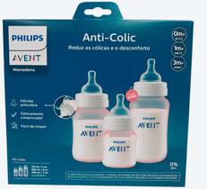 Mamadeiras Anti-Colic Rosa 125ml/260ml/330ml - Philips Avent