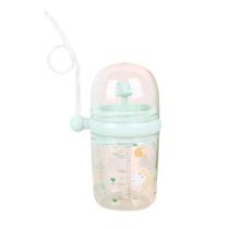 Mamadeiras de bebê 260ml crianças bebendo copo mamadeiras de desenho animado com canudos mamadeira infantil portátil verde Mamadeiras de bebê 260ml crianças bebendo copo mamadeiras de desenho animado com canudos mamadeira infantil portátil verde