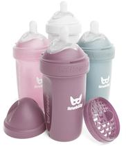 Mamadeiras de bebê Herobility Double Anti-Colic, pacote com 4 unidades de 240 ml