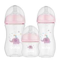 Mamadeiras Kit 3 fases Anticólica Bico Silicone Pétala Bebê