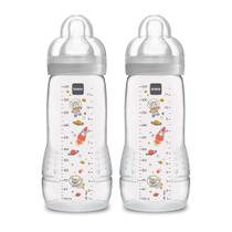 Mamadeiras MAM Easy Active 330 ml Fast Flow, 4 meses ou mais, pacote com 2