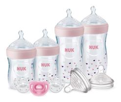 Mamadeiras NUK Simply Natural com conjunto de presentes Safe