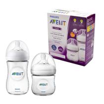 Mamadeiras petala 2 unid. 125/260 ml transparente (scd301/06) - avent