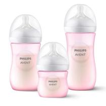 Mamadeiras Pétala 3.0 Rosa Triplo Pack 125/260/330ml - Avent