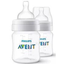 Mamadeiras transparente 125ml com 2 unidades (scf810/27) - avent