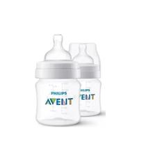 Mamadeiras transparente 125ml com 2 unidades (scf810/27) - avent