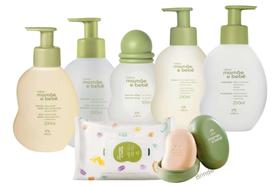 Mamae Bebe Natura Kit Completo Mamãe Bebê Com Saboneteira Mamae Bebe Natura Kit Completo Mamãe Bebê Com Saboneteira