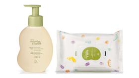 Mamãe e Bebê Sabonete Líquido 200ml + Lenço c/ Fragrância 50fls - Natura Mamãe e Bebê Sabonete Líquido 200ml + Lenço c/ Fragrância 50fls - Natura