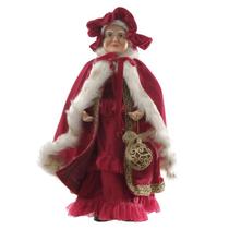Mamãe noel luxo c/ bola de natal - 45cm Mamãe noel luxo c/ bola de natal - 45cm