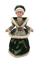 Mamãe Noel Verde e Dourado Decoração para Natal 45cm Mamãe Noel Verde e Dourado Decoração para Natal 45cm