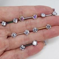 MAMILO AÇO GARRA CRISTAL PUSH PIN 1,6MM - Dourado, Rosé, Preto e Colorido